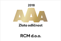 Podjetju RCM d.o.o. podeljen Zlati certifikat bonitetne odličnosti 2018