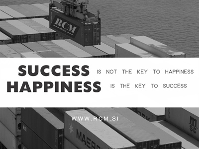 Success is not the key to happiness.