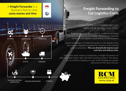 A Freight Forwarder is a Business Partner that saves money and time.