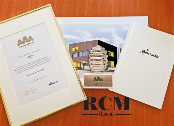 RCM is a proud winner of the Platinum Credit of Excellence